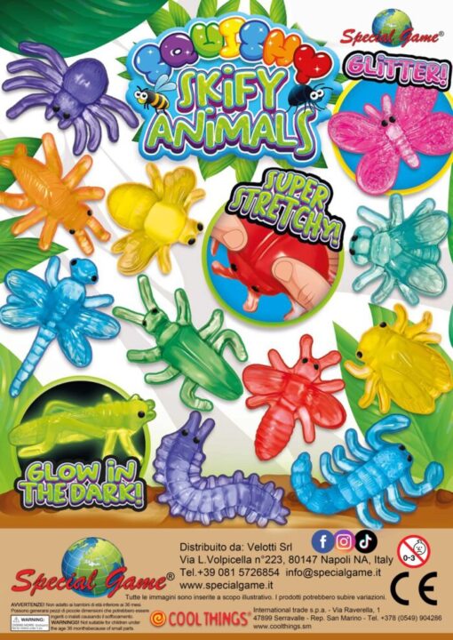 skify animals glitter - 1€