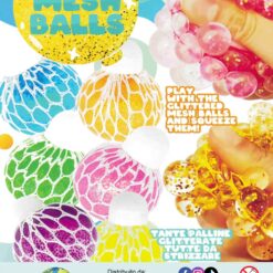 glittered mesh balls - 2€