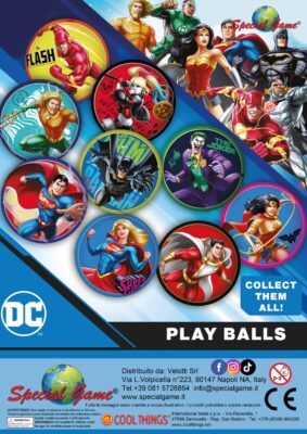 Dc super hero play balls - 2€