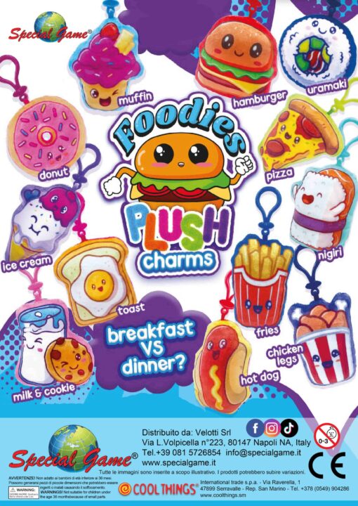 Foodies plush charms - 2€