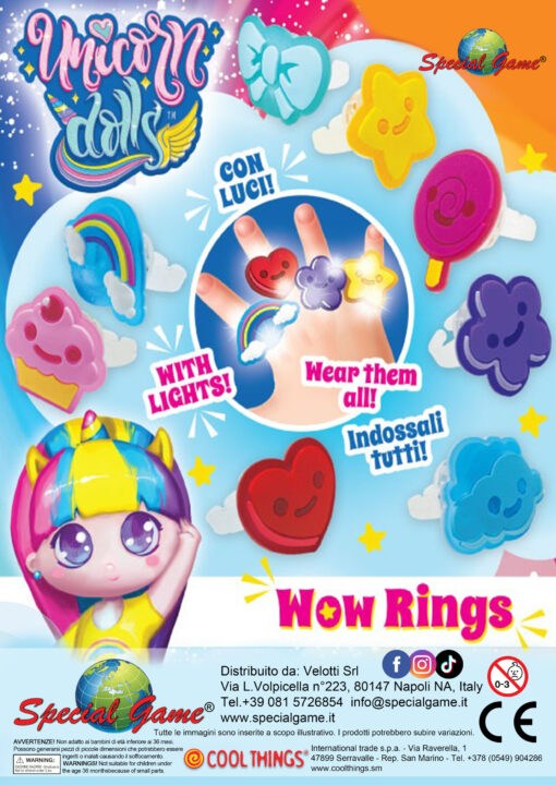 Unicorn Dolls Rings - 1€
