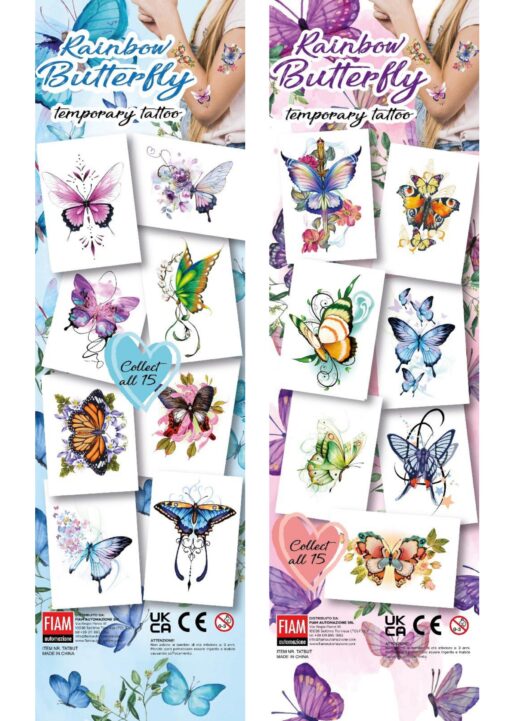 Rainbow Butterlfy - tattoo