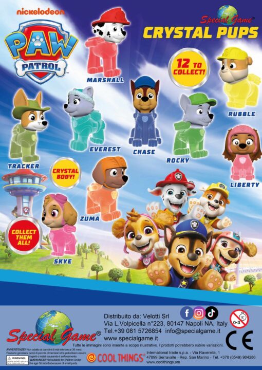 Paw Patrol crystal pups - 1€