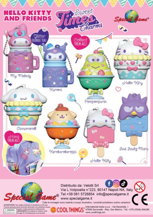 hello kitty sweet times charms - 1€