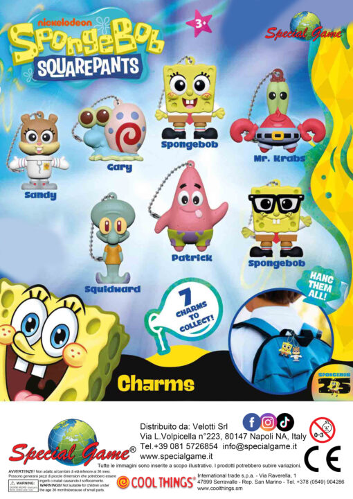 spongebob squarepants charms - 1€